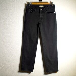 Madewell The Perfect Vintage Straight jeans Black Classic denim Women’s size 28